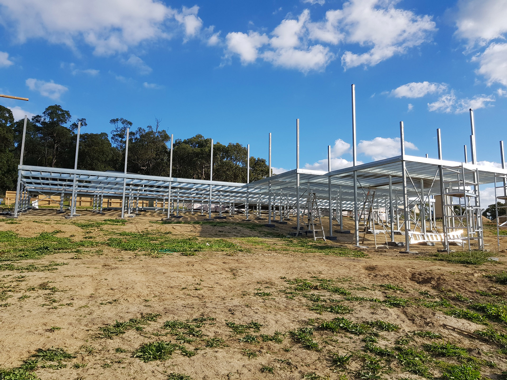sloping site